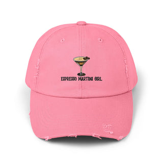 Espresso Martini Girl Unisex Distressed Cap