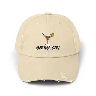 Martini Girl Unisex Distressed Cap