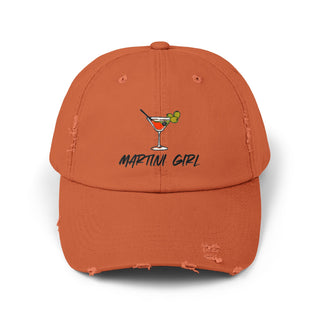 Martini Girl Unisex Distressed Cap