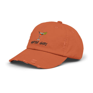 Martini Girl Unisex Distressed Cap