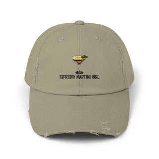 Espresso Martini Girl Unisex Distressed Cap