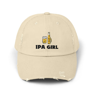 IPA Girl Unisex Distressed Cap