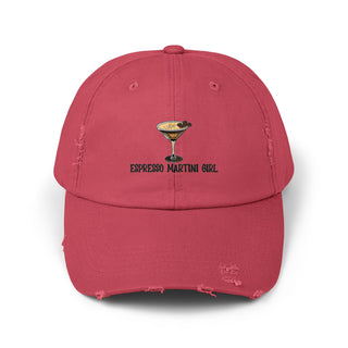 Espresso Martini Girl Unisex Distressed Cap