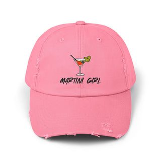 Martini Girl Unisex Distressed Cap