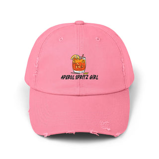 Aperol Spritz Girl Unisex Distressed Cap