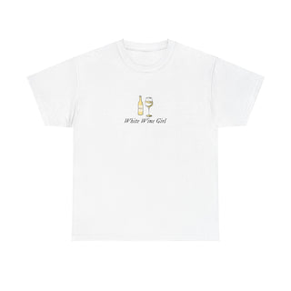 White Wine Girl Unisex Heavy Cotton Tee