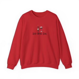 Red Wine Girl Unisex Heavy Blend™ Crewneck Sweatshirt