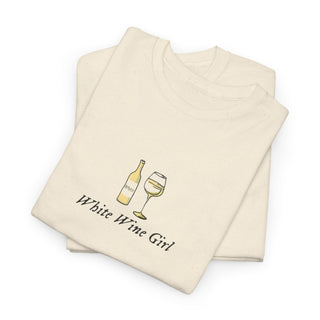 White Wine Girl Unisex Heavy Cotton Tee