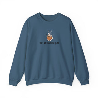 Hot Chocolate Girl Unisex Heavy Blend™ Crewneck Sweatshirt