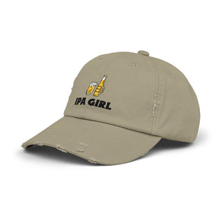 IPA Girl Unisex Distressed Cap