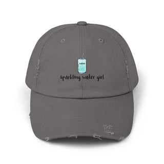 Sparkling Water Girl Unisex Distressed Cap