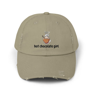 Hot Chocolate Girl Unisex Distressed Cap