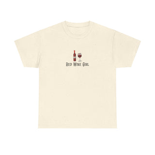 Red Wine Girl Unisex Heavy Cotton Tee