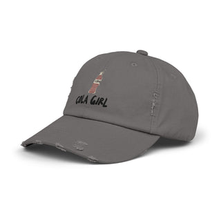 Cola Girl Unisex Distressed Cap