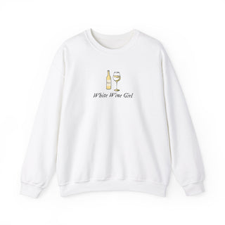 White Wine Girl Unisex Heavy Blend™ Crewneck Sweatshirt