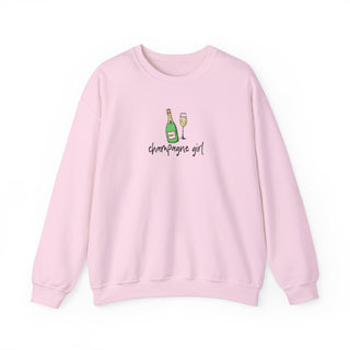 Champagne Girl Unisex Heavy Blend™ Crewneck Sweatshirt