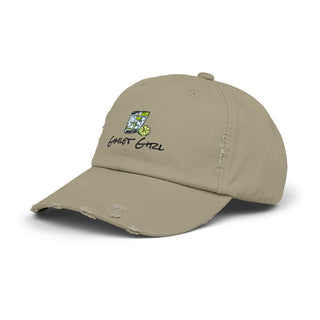 Gimlet Girl Unisex Distressed Cap