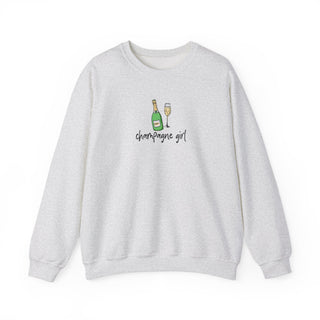 Champagne Girl Unisex Heavy Blend™ Crewneck Sweatshirt