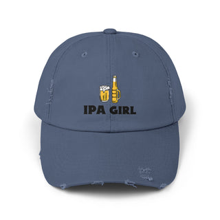 IPA Girl Unisex Distressed Cap