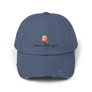 Smoothie Girl Unisex Distressed Cap