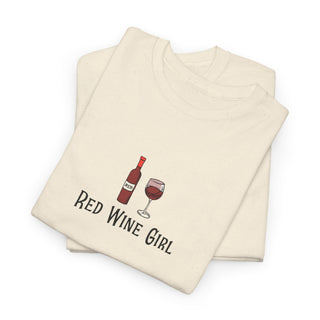 Red Wine Girl Unisex Heavy Cotton Tee