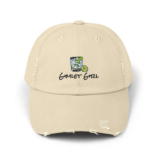 Gimlet Girl Unisex Distressed Cap