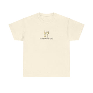 White Wine Girl Unisex Heavy Cotton Tee