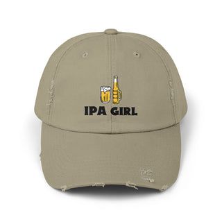 IPA Girl Unisex Distressed Cap