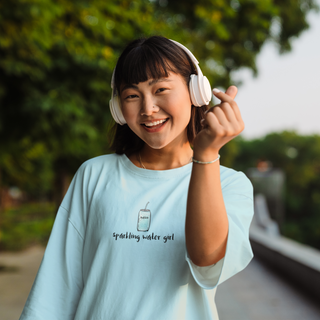 Sparkling Water Girl Unisex Heavy Cotton Tee